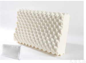 博洋家纺（BEYOND）天然乳胶枕芯 泰国乳胶枕头 成人枕 双面透气枕-白色